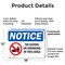 Signmission No Eating Or Drinking In This Area, 18 in W x Rectangle, Plastic OS-2PACK-NS-P-1218-L-16081 - alternate 2